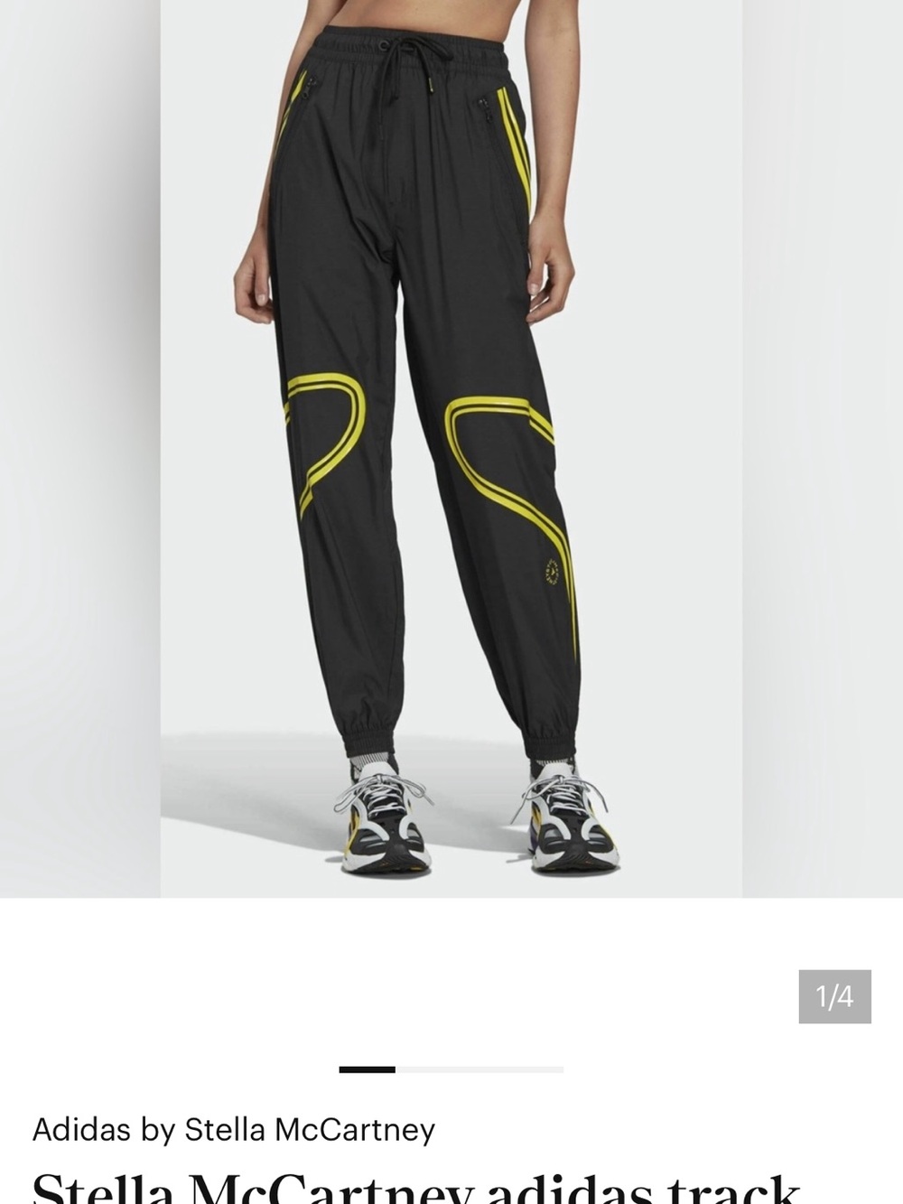 WANTED!! ISO Adidas by Stella McCartney Black Track Joggers size XL